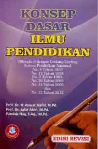 Image of Konsep Dasar Ilmu Pendidikan (Edisi Revisi)